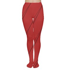 Print Cornell Red Pattern Design Tights by dflcprintsclothing