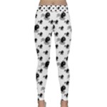 Sketchy Style Black Birds Motif Pattern Classic Yoga Leggings