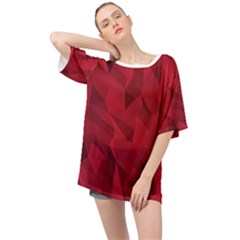 Amaranth Oversized Chiffon Top
