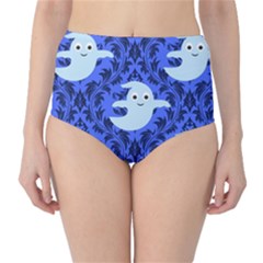 Ghost Pattern Classic High-waist Bikini Bottoms