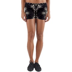 Bnw Mandala Yoga Shorts by MRNStudios