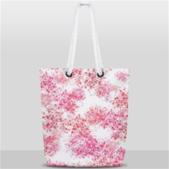 Red Splashes On A White Background Full Print Rope Handle Tote (small) by SychEva