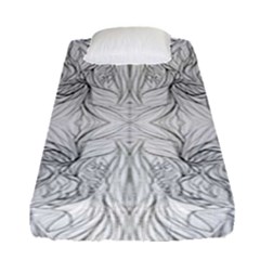 Mono Disegno Repeats Fitted Sheet (single Size) by kaleidomarblingart