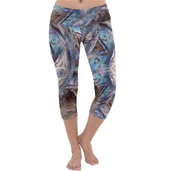 Tribal Pop Capri Yoga Leggings by MRNStudios