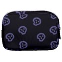 Purple Skulls On Dark Background Make Up Pouch (Small) View2