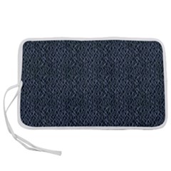 Blue Stripes On Dark Background Pen Storage Case (s) by SychEva