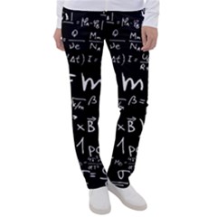 Science-albert-einstein-formula-mathematics-physics-special-relativity Women s Casual Pants by Sudhe