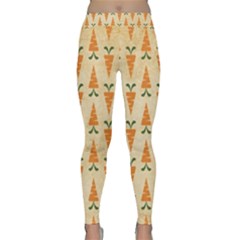 Pattern-carrot-pattern-carrot-print Classic Yoga Leggings by Sudhe