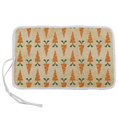 Pattern-carrot-pattern-carrot-print Pen Storage Case (s) by Sudhe