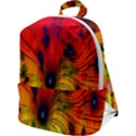 Color-background-structure-lines Zip Up Backpack View1