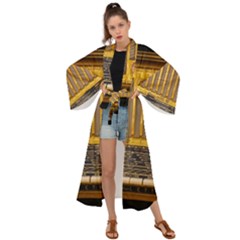 Radio-old-tube-radio-nostalgia Maxi Kimono by Sudhe