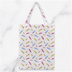Multicolored Pencils And Erasers Classic Tote Bag by SychEva