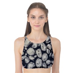 White Rocks Close Up Pattern Photo Tank Bikini Top by dflcprintsclothing