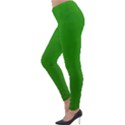 Metallic Mesh Screen 2-green Lightweight Velour Leggings View3