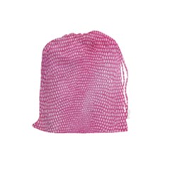 Reptile Skin Pattern 3 Drawstring Pouch (large) by skindeep