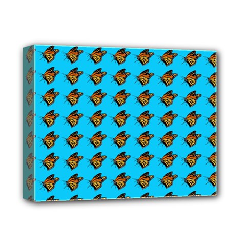Monarch Butterfly Print Deluxe Canvas 14  X 11  (stretched) by Kritter