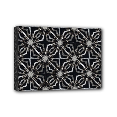 Futuristic Industrial Print Pattern Mini Canvas 7  X 5  (stretched) by dflcprintsclothing