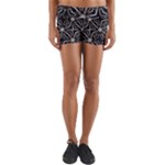 Futuristic Industrial Print Pattern Yoga Shorts