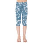 Folk flowers pattern Floral surface design Seamless pattern Kids  Capri Leggings 