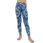 Folk flowers pattern Floral surface design Seamless pattern Kids  Lightweight Velour Leggings