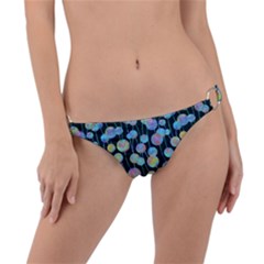 Multi-colored Circles Ring Detail Bikini Bottom by SychEva