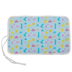 Arcade Dreams Blue  Pen Storage Case (l) by thePastelAbomination