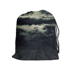 Dark Night Landscape Scene Drawstring Pouch (xl) by dflcprintsclothing