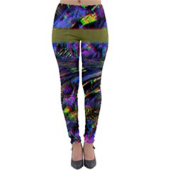 Unadjusted Tv Screen Lightweight Velour Leggings by MRNStudios