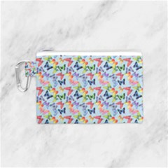 Beautiful Bright Butterflies Are Flying Canvas Cosmetic Bag (small) by SychEva
