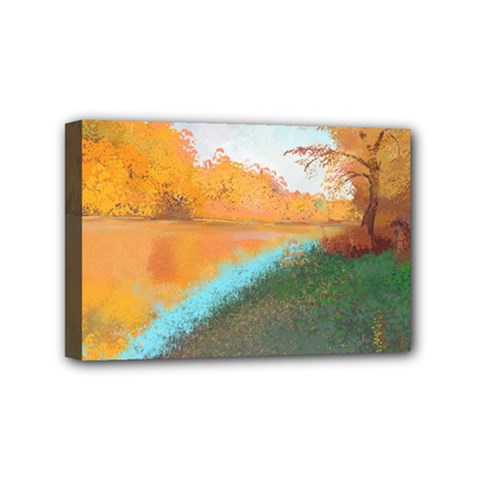 Golden Autumn Mini Canvas 6  X 4  (stretched) by SychEva
