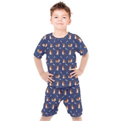 Corgi  Kids  Tee And Shorts Set
