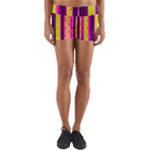 Warped Stripy Dots Yoga Shorts