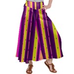 Warped Stripy Dots Satin Palazzo Pants