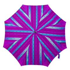 Warped Stripy Dots Hook Handle Umbrellas (large) by essentialimage365
