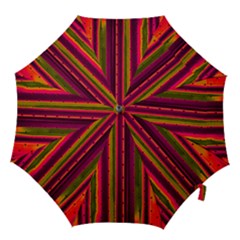 Warped Stripy Dots Hook Handle Umbrellas (large) by essentialimage365