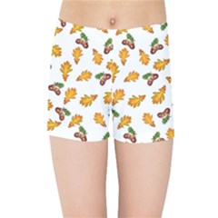 Oak Leaves And Acorns Kids  Sports Shorts by SychEva