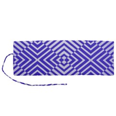 Illusion Waves Pattern Roll Up Canvas Pencil Holder (m)