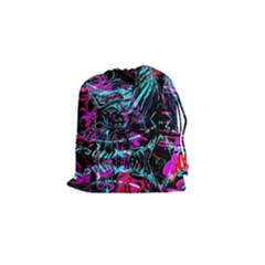 Reptilian Scream Drawstring Pouch (small) by MRNStudios