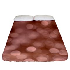 Light Reflections Abstract No6 Rose Fitted Sheet (queen Size) by DimitriosArt