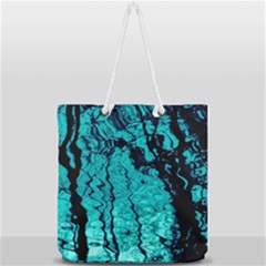 Cold Reflections Full Print Rope Handle Tote (large) by DimitriosArt