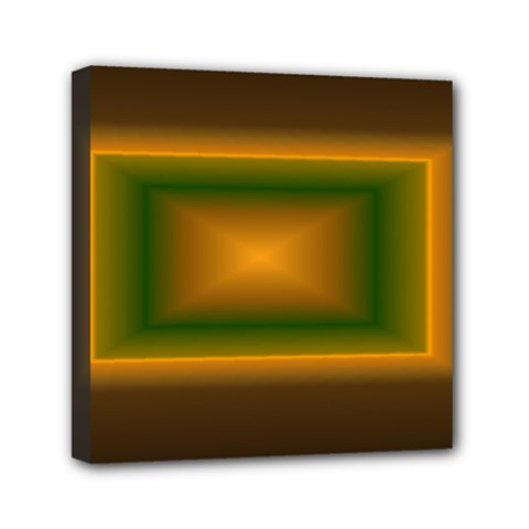 Gradient Mini Canvas 6  X 6  (stretched) by Sparkle