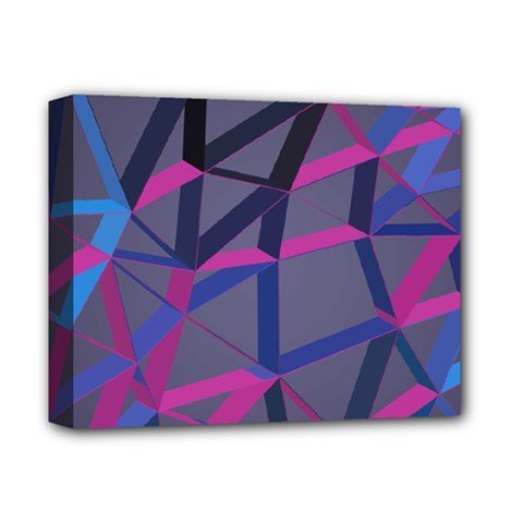 3d Lovely Geo Lines Deluxe Canvas 14  X 11  (stretched) by Uniqued