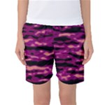 Velvet  Waves Abstract Series No1 Women s Basketball Shorts