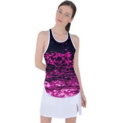 Rose Waves Flow Series 1 Racer Back Mesh Tank Top by DimitriosArt