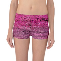 Pink  Waves Flow Series 1 Reversible Boyleg Bikini Bottoms by DimitriosArt