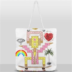 Music And Other Stuff Full Print Rope Handle Tote (large) by bfvrp