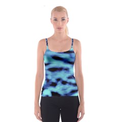 Blue Waves Flow Series 4 Spaghetti Strap Top by DimitriosArt