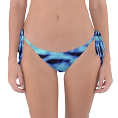 Blue Waves Flow Series 4 Reversible Bikini Bottom by DimitriosArt