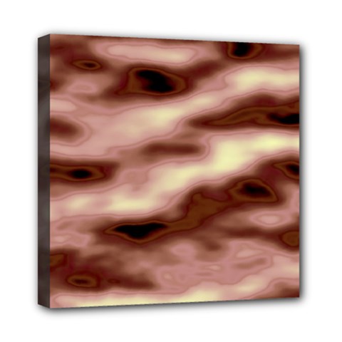 Pink  Waves Flow Series 7 Mini Canvas 8  X 8  (stretched) by DimitriosArt