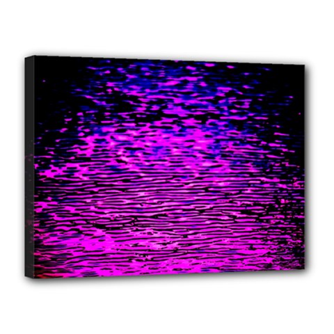 Magenta Waves Flow Series 1 Canvas 16  X 12  (stretched) by DimitriosArt